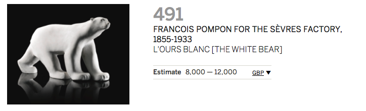 ours - arctique - the arctic - art and arctic - sotheby's - collectionneur d'Art - ours en bronze - ours en porcelaine - vente aux enchères - auction - we love the arctic - grizlly - iceberg (13)