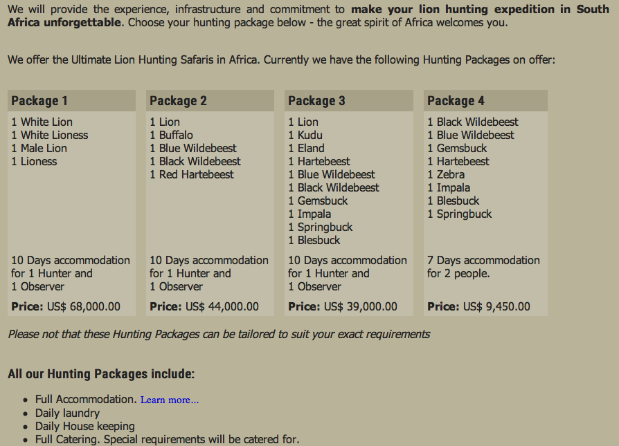 Lion Hunting Safaris in Africa, Lion hunting packages, white lion hunts, blood lions, polar bears, lion hunting expedition, documentary blood lions, south africa