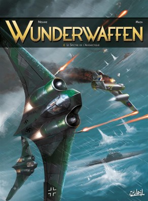Wunderwaffen tome 6 - Le Spectre de l'Antarctique, BD, Antarctique, bande dessinée, cartoon, German, SS, banquise, neige, achtung, avion de guerre,
