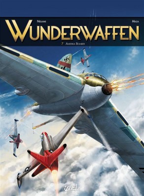 Wunderwaffen tome 7 - Amerika Bomber, BD, Antarctique, bande dessinée, cartoon, German, SS, banquise, neige, achtung, avion de guerre,
