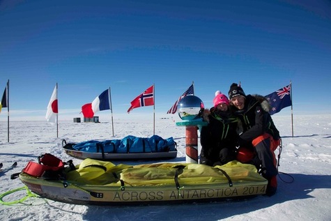 Stéphanie et Jérémie Gicquel, Across Antarctica, south Pole, Pôle Sud, ski en Antarctique, 6ème continent, Arctic05, expédition polaire, avocats parisien, la France, station polaire française, climate change