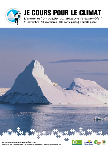 Céline Fremault, Je cours pour le climat, 2015, réchauffement climatique, banquise, ours polaire, inondations, espoir, arctic05, chefs d'etats, conférence sur le climat, climate change, bruxelles, action green