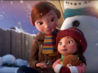 lily and the snowman, friendship, love, cute short film, greetings, arctic05, emotions, snow, christmas, new year celebration