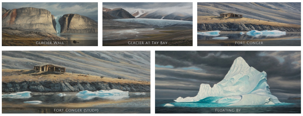 Cory Trépanier, INTO THE ARCTIC exhibition, paintings, Arctic05, Canada, Northwest passage, Nunavut, photos of the Arctic, Canadian artist, Arctic wildlife and landscape, Arctic pictures, Arctic photos