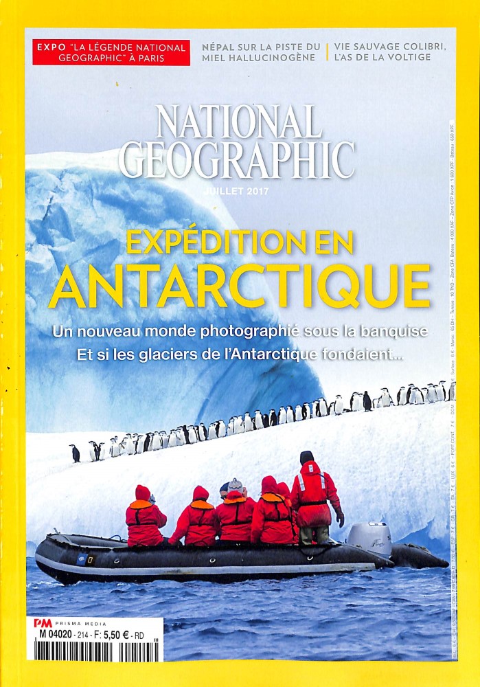 National Geographic, expédition Antarctique, glacier, banquise, calotte glaciaire, Arctic05, crevasse, manchot, pôle sud, magazine, changement climatique, soleil