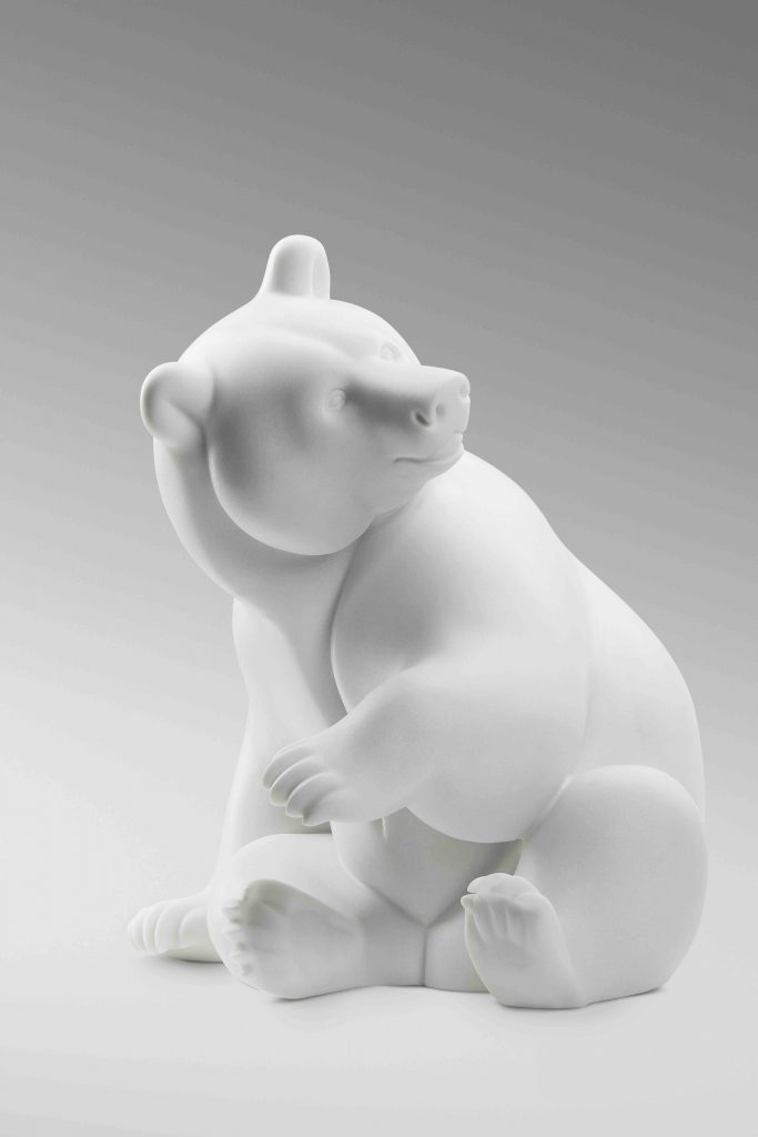 Ours polaire, Brafa, Carrara marble, Michel Bassompière, Paris 1948, Philippe Heim, Art, sculpture, Arctic05, Roi de l'Arctique, BRAFA Art Fair, Belgique, François Pompom Award 2017