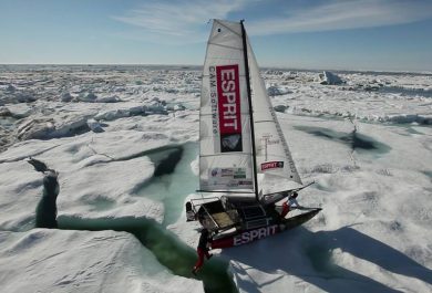 La voie du pôle, Esprit, banquise, expédition polaire, pôle nord, océan arctique, Arctic05, voile, glace, ours, défi, navigation, grand nord, mer, challenge humain et sportif, bateau